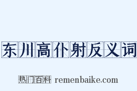 东川高仆射反义词是什么意思的图片